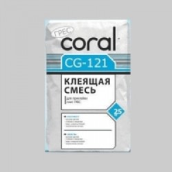Клей для плитки и керамогранита Корал PRO-15 (25 кг) (Coral) 